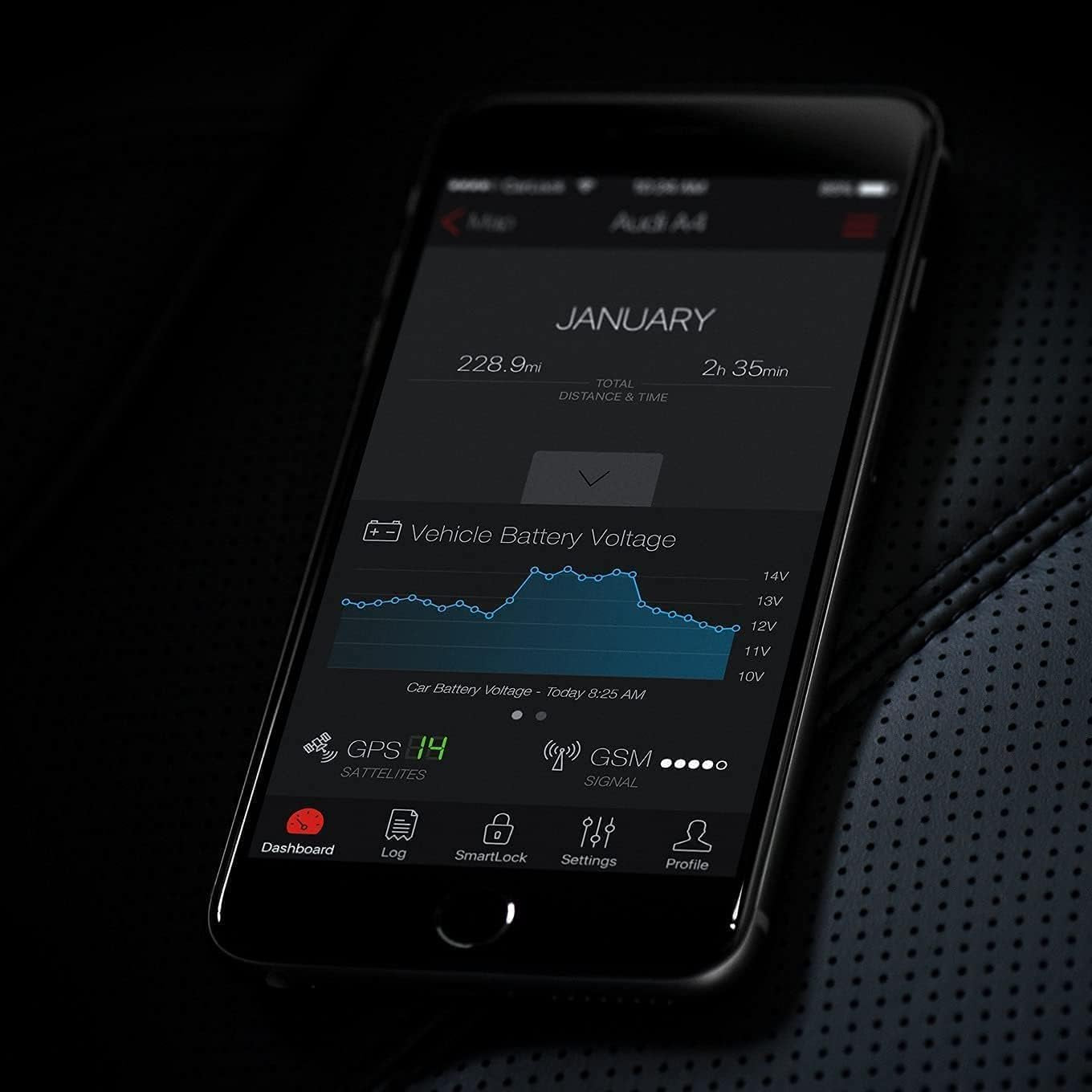 anti Theft Car Device - Real Time UK Car GPS Tracker & Car Alarm System Security - OBD & Phone App - Auto Van Vehicles Tracking & Instant Alert of Suspicious Behavior