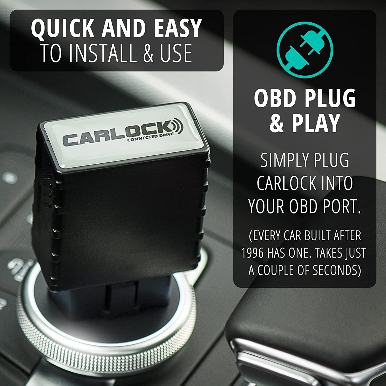 anti Theft Car Device - Real Time UK Car GPS Tracker & Car Alarm System Security - OBD & Phone App - Auto Van Vehicles Tracking & Instant Alert of Suspicious Behavior